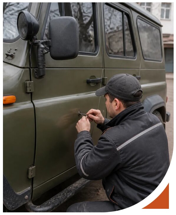 Профессиональное вскрытие автомобиля УАЗ без повреждений в Соли-Илецке